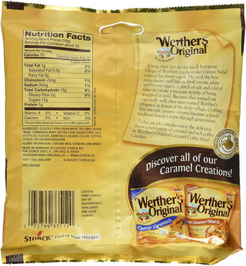 Werthers Original Caramel Coffee Hard Candy Pieces Round Hard Candy 5.5 Oz