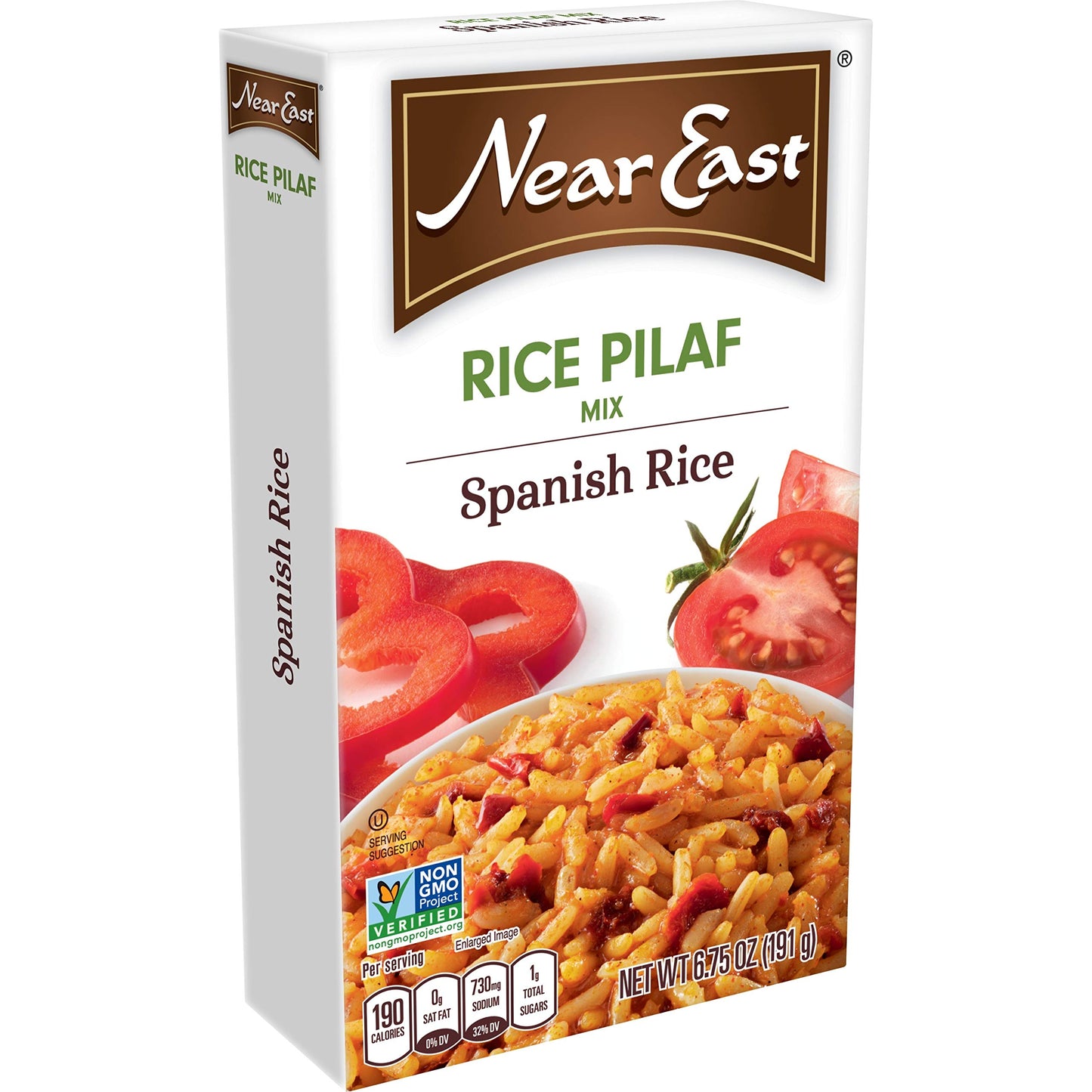 Near East Rice Pilaf Mix, Spanish Rice, 6.75Oz Boxes (12 Pack)
