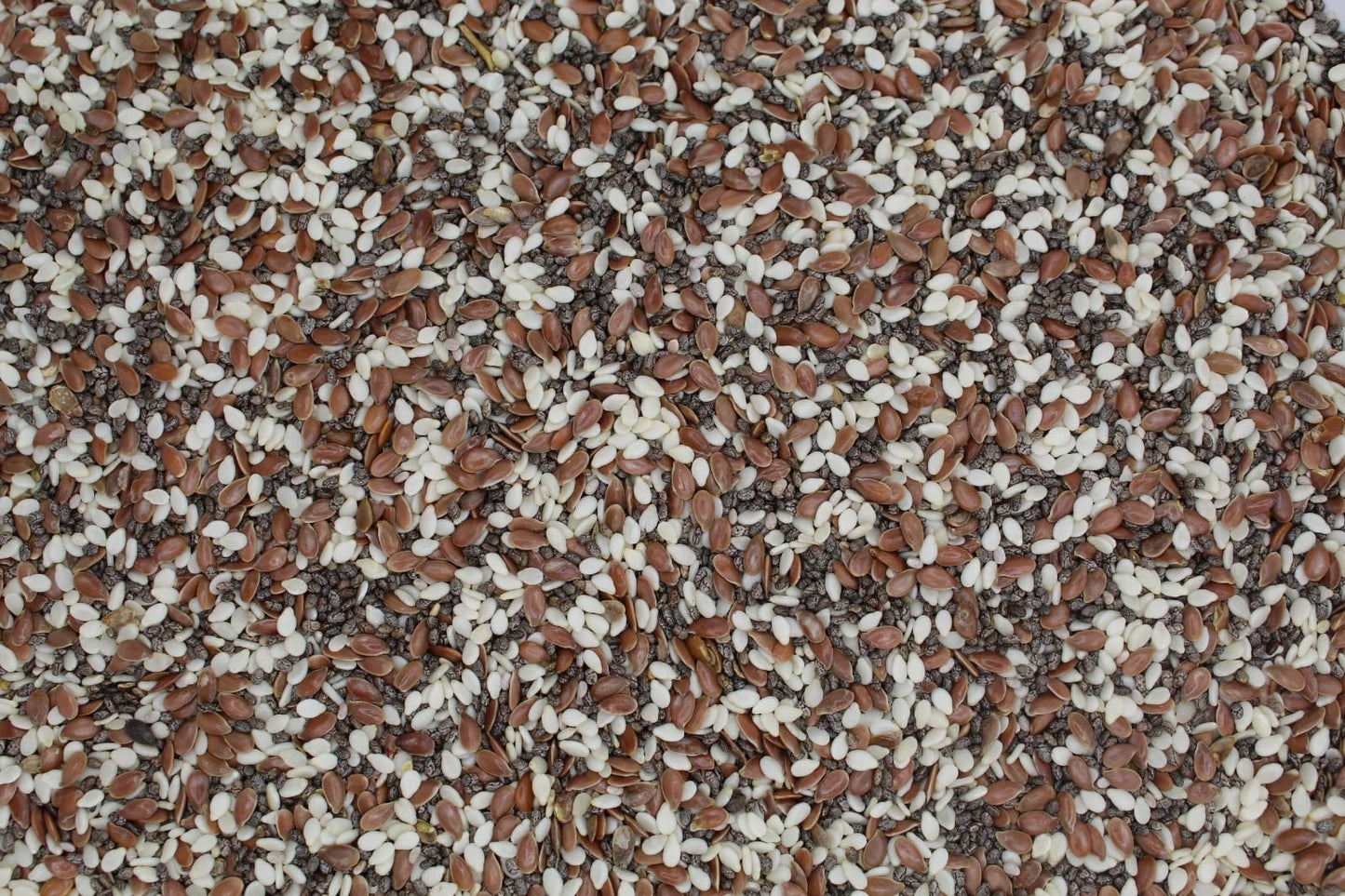 US Snacks - Super 3 Seeds Mix, Blend of Premium Quality Flaxseed, Chia Seeds, and Sesame Seeds Superfood (8 Ounce Super Mix)