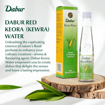 Dabur Kewra Water - Aroma & Flavoring Agent for Drinks & Desserts - 250ML Pack of 2