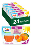 Dole Fruit Bowls Mandarins In Orange Flavored Gel Snacks, 4.3Oz 24 Total Cups, Gluten & Dairy Free, Bulk Lunch Snacks For Kids & Adults