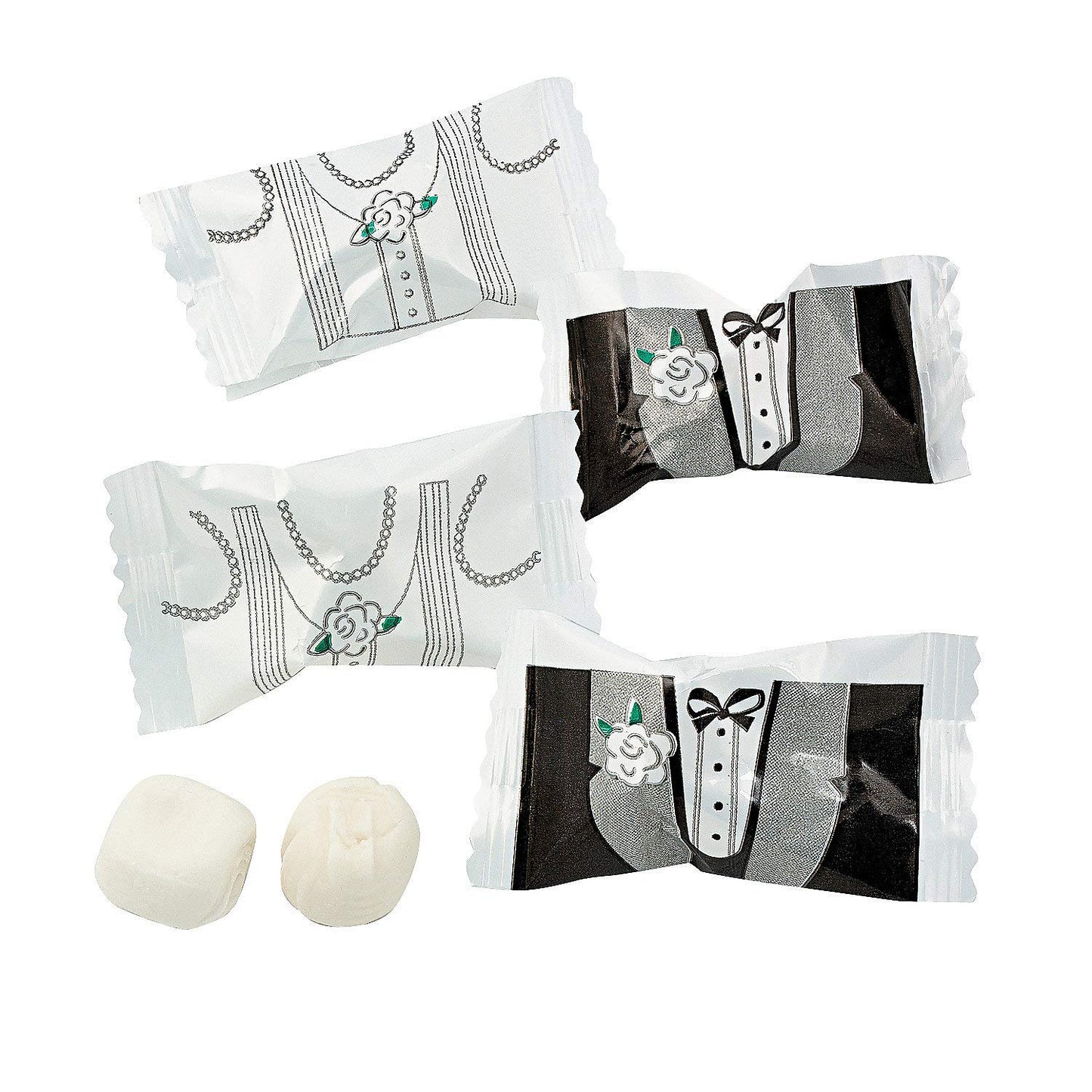 Tux And Gown Wedding Buttermints 14. Oz Bag