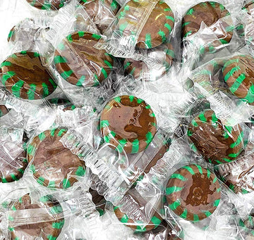 Sweetgourmet Chocolate Mint Starlight | Clear Wrap Bulk Hard Candy | 3 Pounds
