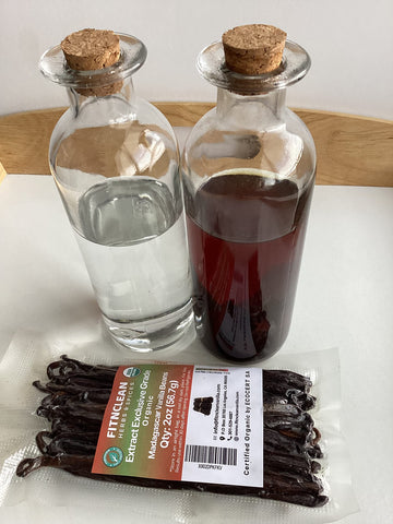 FITNCLEAN VANILLA Organic Vanilla Beans Extract, Grade B, 2oz (1/8 lb), USDA Certified, Non-GMO, Bulk Dry Whole Pods