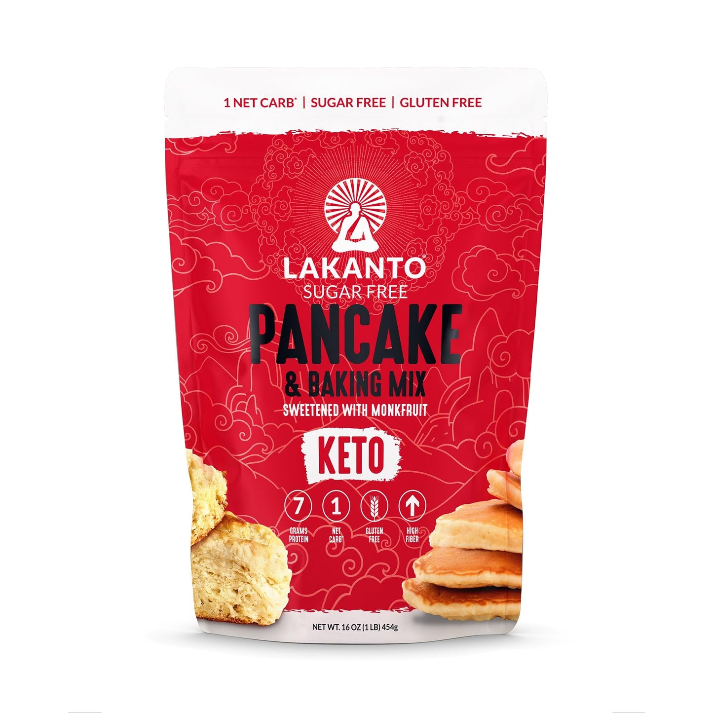 Lakanto, Pancake & Baking Mix, 16 Ounce