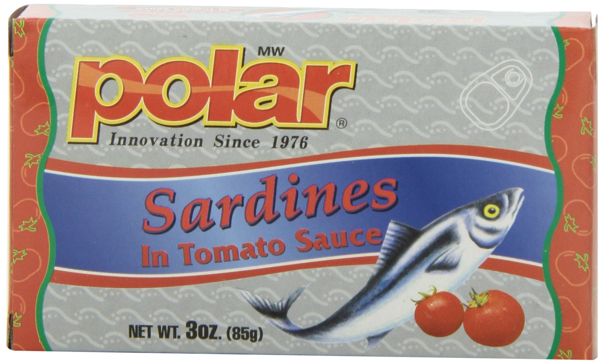 MW Polar Sardines, Tomato Sauce, 3-Ounce (Pack of 24)