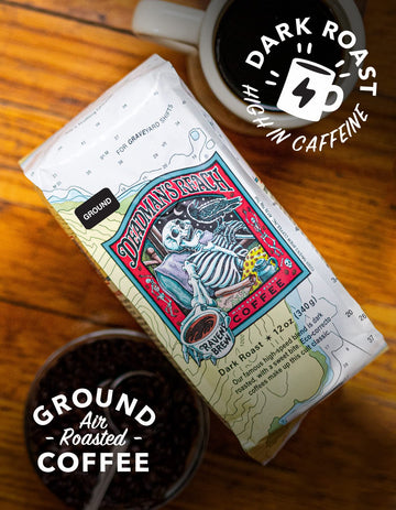 Raven'S Brew Ground Coffee 12 Oz - Dark Roast - High Speed Blend With A Sweet Bite (Deadman'S Reach)