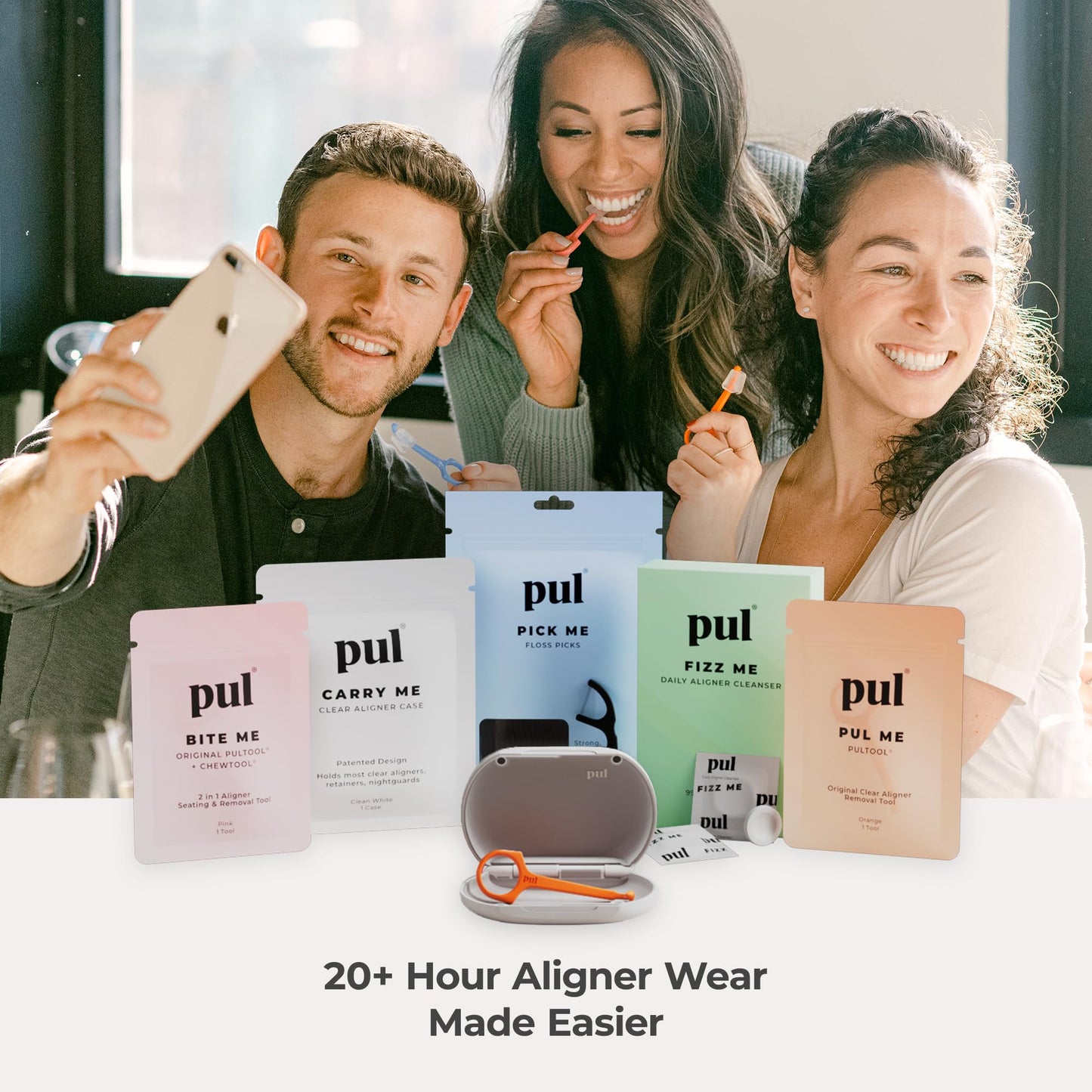 Pul Clear Aligner Removal Tool For Invisalign & Removable Braces Hygienic, Durable, And Compact Compatible With Removable Brac