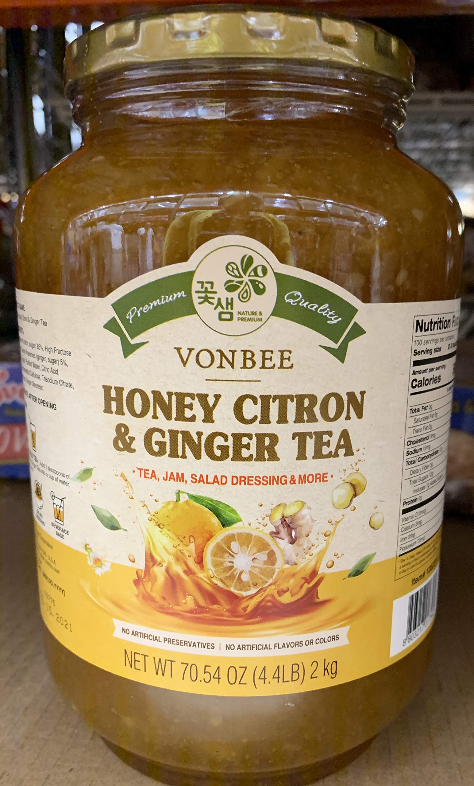 Vonbee Honey Citron & Ginger Tea 4.4 Lb