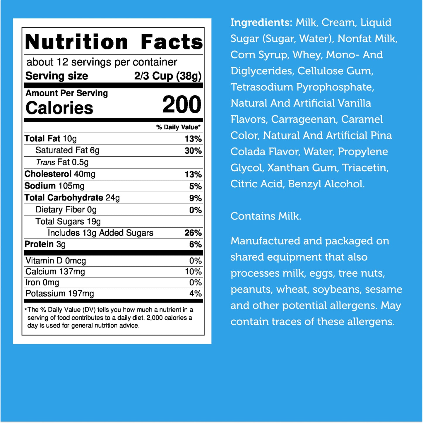 Arctic Farms Freeze Dried Ice Cream Bits Bulk - Does Not Melt (Pina Colada) (1Lb)