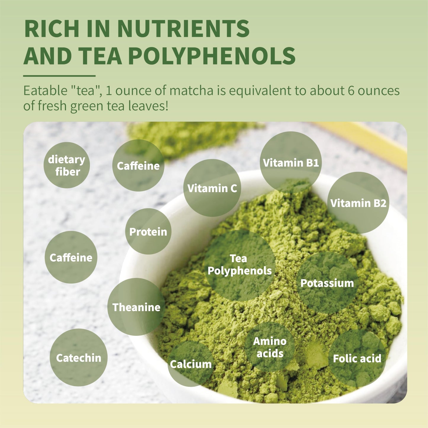 Tian Hu Shan Matcha Green Tea Powder 3.5Oz/100G, Pure Matcha Powder Culinary Grade Unsweetened For Lattes, Cooking, Baking, Vega