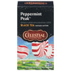 Celestial Seasonings Black Tea, Peppermint Peak, 20 Count (Pack Of 6) (Packaging May Vary)