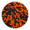 NCS Halloween Orange and Black Edible Jimmies Sprinkles, 8 ounces - Great for Cupcakes, Cookies, Cakes, Cakes Pops, Donuts
