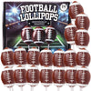 Football Lollipops Individually Wrapped Sports Suckers Fruit Flavored Team Party Favors 24 Count Box 10.16 Ounces
