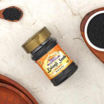Rani Kalonji (Black Seed, Nigella Sativa, Black Cumin) Seeds 3Oz (85G) Pet Jar ~ All Natural | Gluten Friendly | Non-Gmo | Kosher | Vegan | Indian Origin