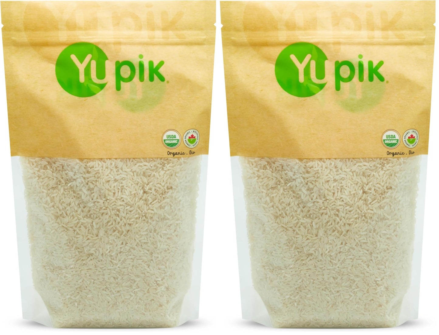 Yupik Organic White Long Rice, 2.2 Lb, Non-Gmo, Gluten-Free, Vegan, Good Source Of Protein, Fiber & Iron, Easy To Cook (Pack of