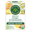 Traditional Medicinals Tea, Organic Ginger & Chamomile, Occasional Nausea & Indigestion Relief, 16 Tea Bags