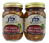 Amish Wedding Hot Green Tomato Relish 15 Ounces (Pack Of 2)
