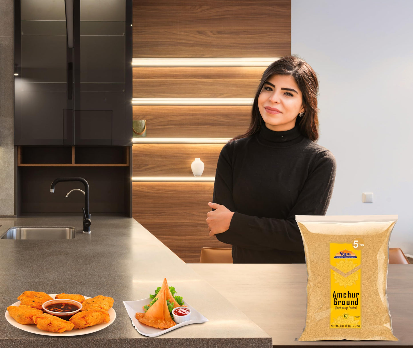 Rani Amchur Ground Powder Spice, 80oz (5lbs), All Natural, Vegan, Gluten Friendly, Non-GMO, Indian Origin