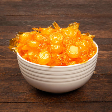 Butterscotch Hard Candy - 6 Pounds Bulk - Individually Wrapped Butter Scotch Yellow Candies - 450 Pieces