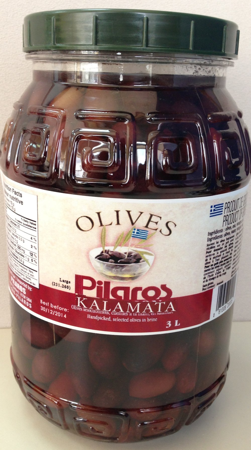 Pilaros Kalamata Olives Giant 3L Jar
