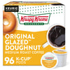 Krispy Kreme Doughnuts, Original Glazed Doughnut, Keurig Single Serve K-Cup Pods, Medium Roast Coffee, 96 Count (4 Packs Of 24)