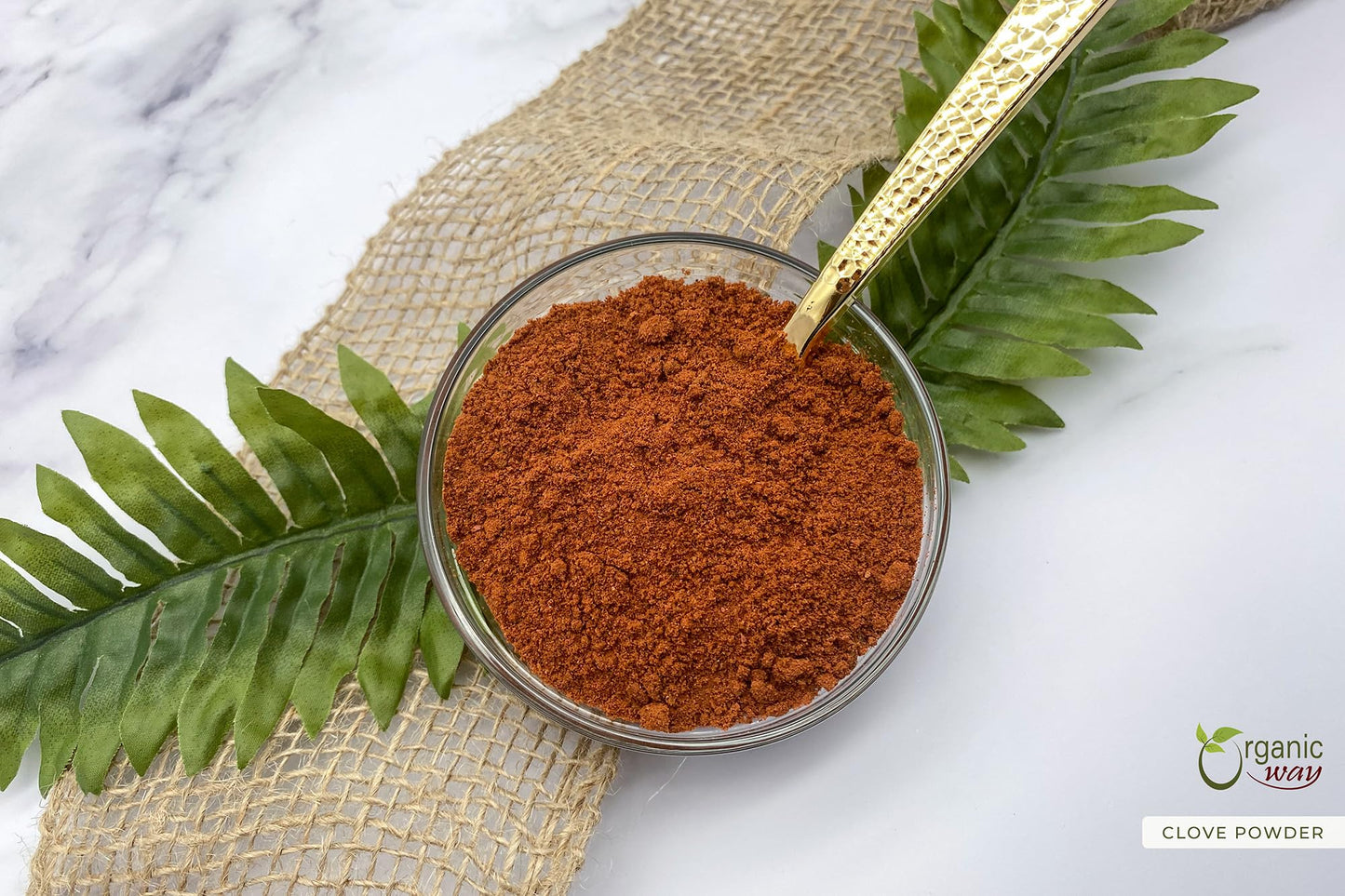 Organic Way Premium Cloves Powder (Syzygium Aromaticum) - Aromatic Spice | Organic & Kosher Certified | Raw, Vegan, Non Gmo & Gl