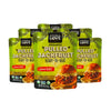 Kitchen & Love Jackfruit Sweet BBQ, Vegan, Gluten Free, High Fiber, 6 Pack, Ready in 90 Seconds