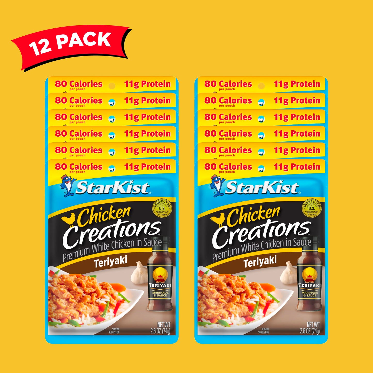 Starkist Chicken Creations Teriyaki - 2.6 Oz Pouch (Pack Of 12)