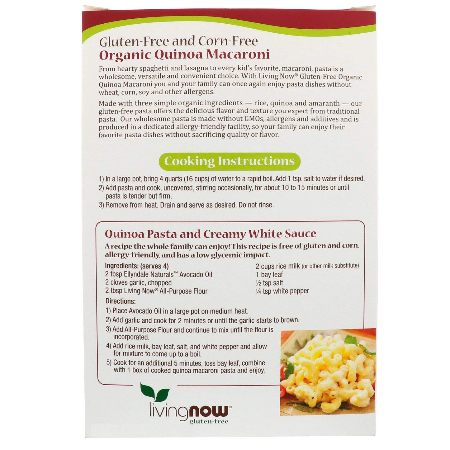 Now Foods Quinoa Macaroni Pasta, 8-Ounce (Pack Of 12)