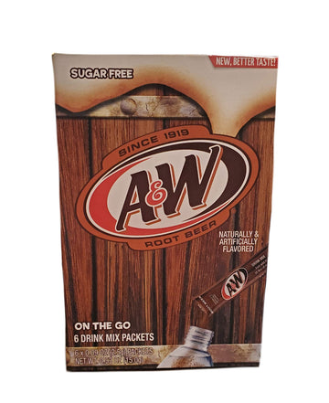 miubaao A&W Root malt-inspired Drink Mix Packets - Caffeine/Sugar Free - 12 Count (2 Packs) - On-the-Go Beverage