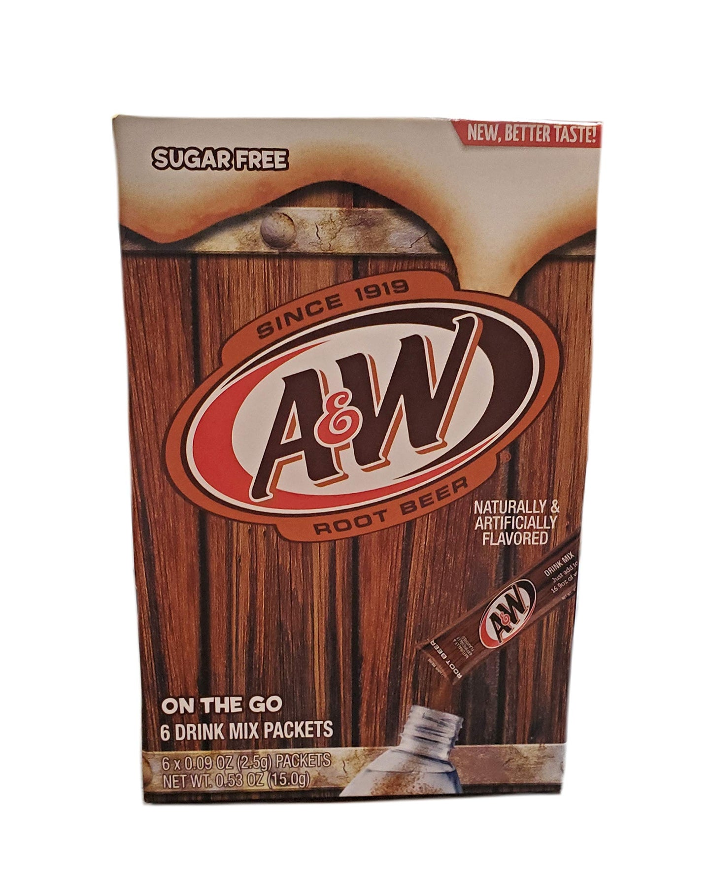 miubaao A&W Root malt-inspired Drink Mix Packets - Caffeine/Sugar Free - 12 Count (2 Packs) - On-the-Go Beverage