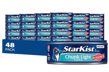 StarKist Chunk Light Tuna in Oil, 5 Oz, Pack of 48