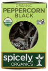Spicely Organic Peppercorn Black Whole 0.45 Ounce Ecobox Certified Gluten Free