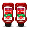 True Made Foods - No Sugar Added Ketchup - Condiment Squeeze Bottles Made with Fruit and Veggies for Barbeque Grilling and BBQ T