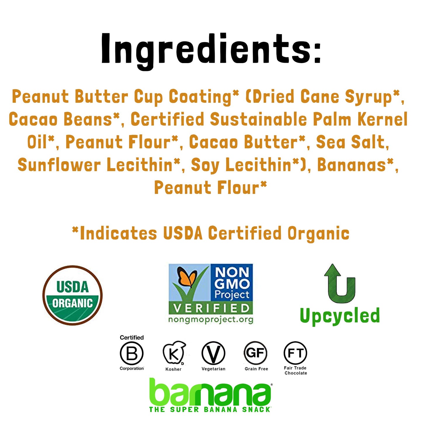 Barnana Organic Peanut Butter Cup Chewy Banana Bites, 3.5 Ounce Bag (Pack Of 3)