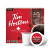 Tim Hortons Dark Roast Coffee K-Cup Pods, 32 Count, Compatible with Keurig Brewers, Red