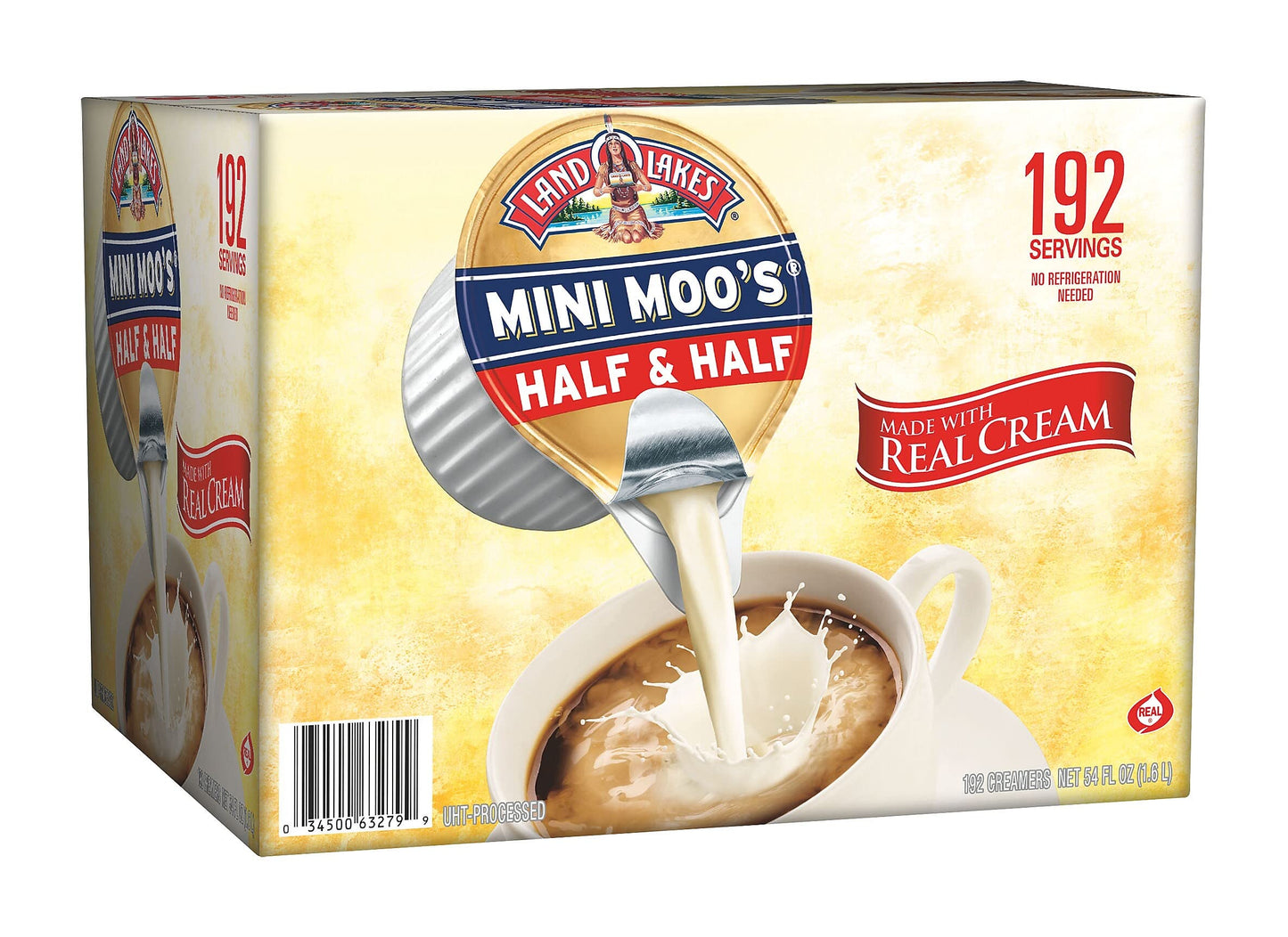 Land O'Lakes 827976 Mini Moo's Half & Half, .3 oz, 192/Carton