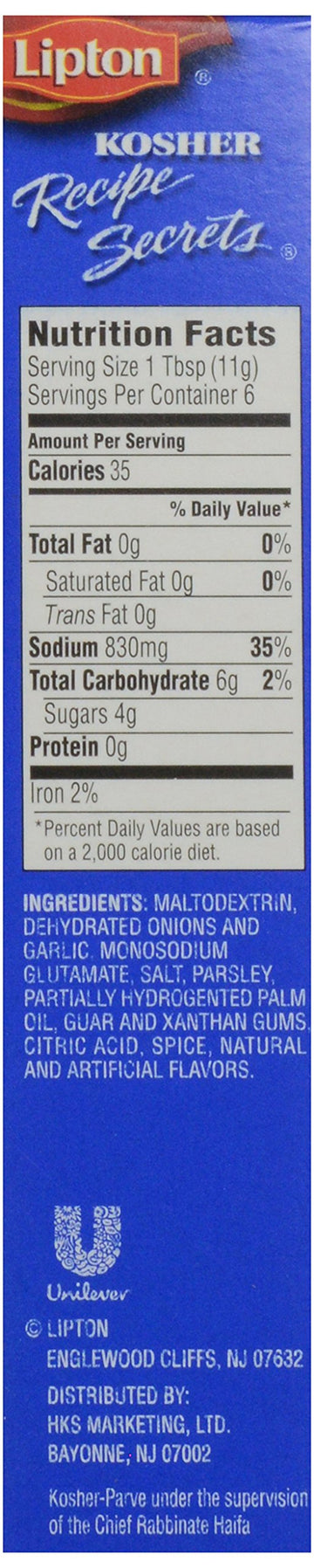 Lipton, Soup Dip Mix Kosher Ranch, 2.4 Oz