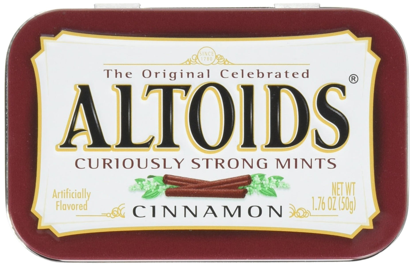 Altoids Curiously Strong Mints, Cinnamon, 1.76Oz Per Tin, 6 Tin Pack
