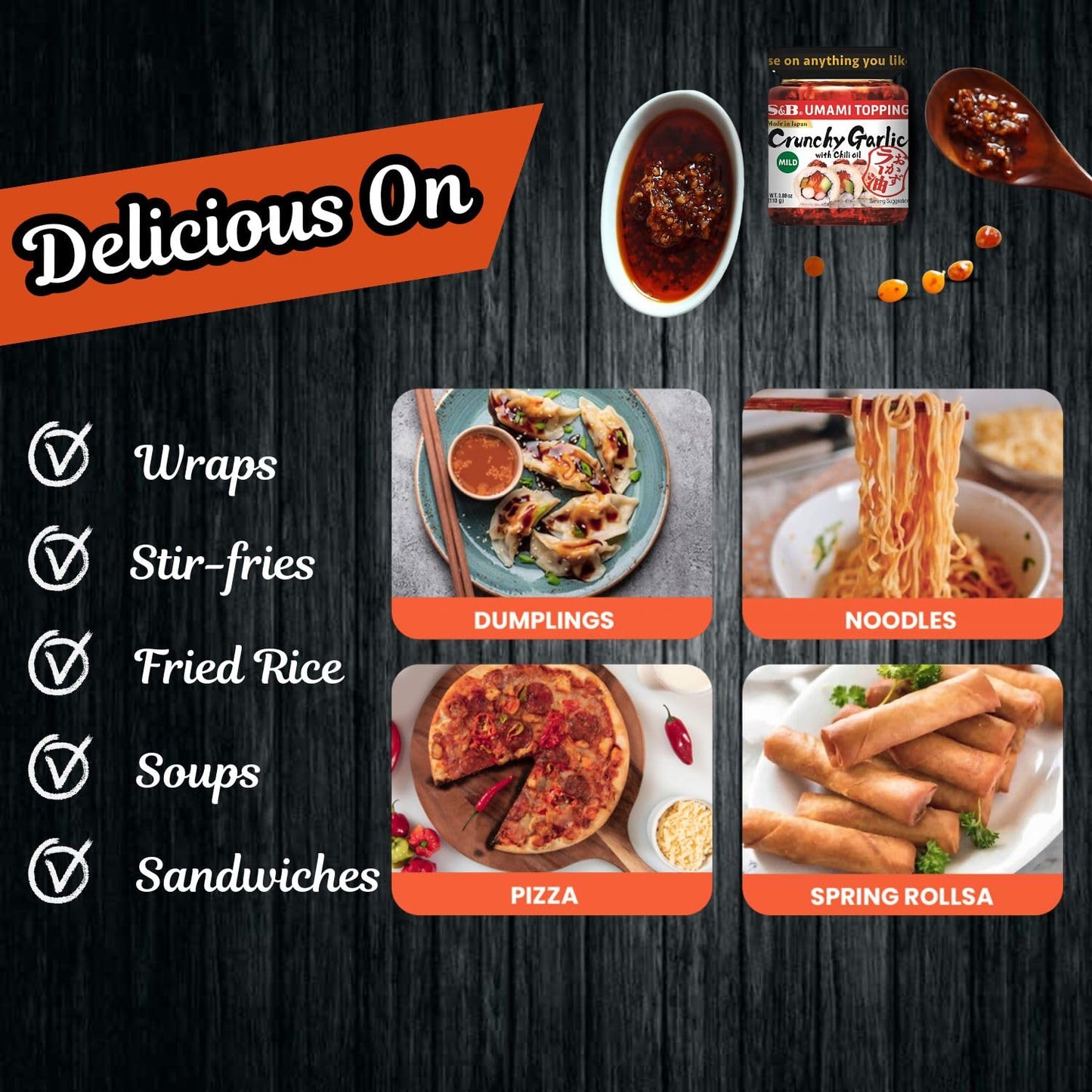 Endless Savings Chili Oil and Chili Crisp with Fried Garlic, Sugar Free Hot Sauce, Pack of 3 (3.88 fl oz)