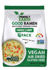 Perfect Earth Good Ramen Green Curry Noodles - Authentic Vibrant Thai Flavor, Medium Spice, Organic & Gluten-Free Instant Noodle