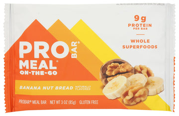 Probar Meal Bar, Banana Nut Bread - Case of 12 - 3 OZ(D0102HX7I4A.)