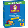 Annies Organic Building Blocks Fruit Flavored Snacks, Assorted Fruit Flavors, Gluten Free, 22 Pouches, 15.4 oz.