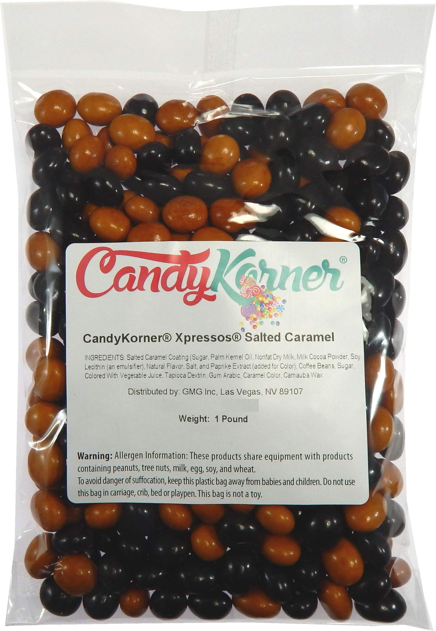 Premium Xpressos Salted Caramel Covered Espresso Beans 5 Pound (80 Ounce) By Candykorner