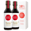 San-J Gluten Free Tamari Soy Sauce, 28% Less Sodium, 10 oz Bottles, 2 Pack, Model 3259, Collectors Tin Included