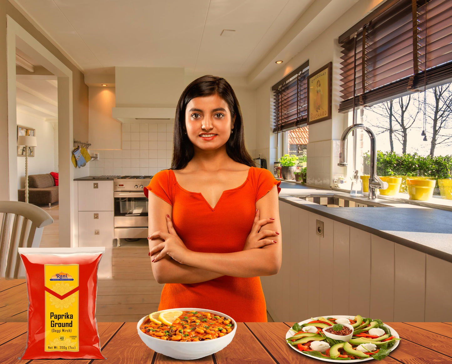 Rani Paprika (Deggi Mirch, Low Heat) Spice Powder, Ground 7Oz (200G) ~ All Natural, Salt-Free | Vegan | No Colors | Gluten Frien