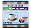 Double Donut Decaf Dark Roast Coffee Pods, Extra Bold Blend Coffee, Single Serve Coffee For Keurig K Cups Machines, Decaf Dark R