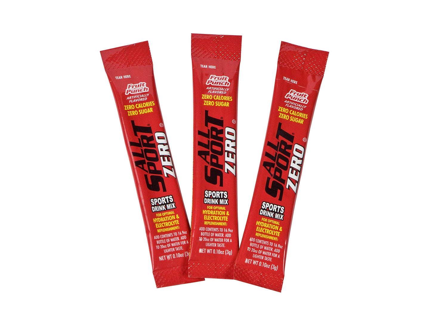 All Sport Performance Electrolyte Drink Mix, Zero Calorie, Sugar Free, Fruit Punch, 50 Count Box