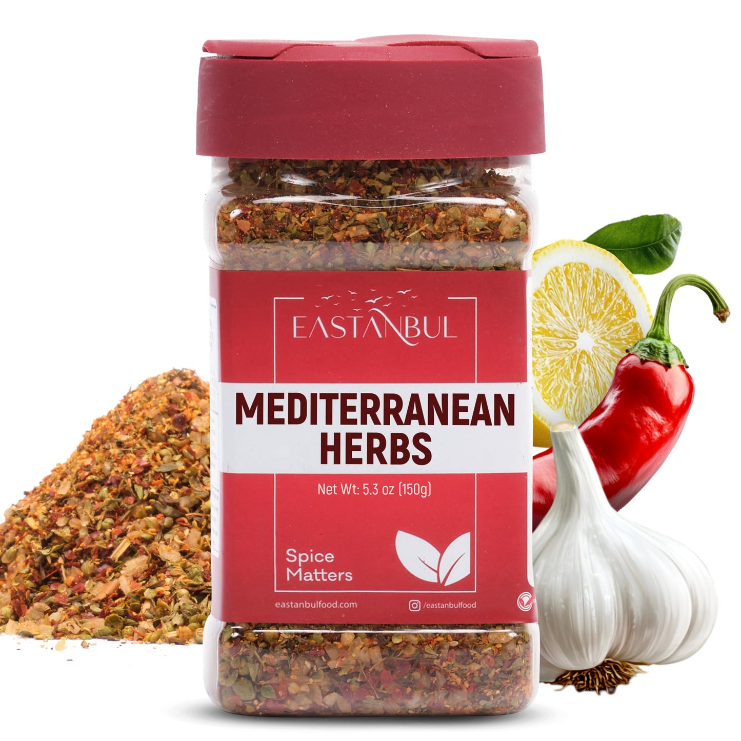 Eastanbul Mediterranean Seasoning 5.29Oz Mediterranean Spice Blend Herb & Salt Blend Spiced Sea Salt And Herb Seasoning For Food No Filler No Msg Vegan Gluten Free